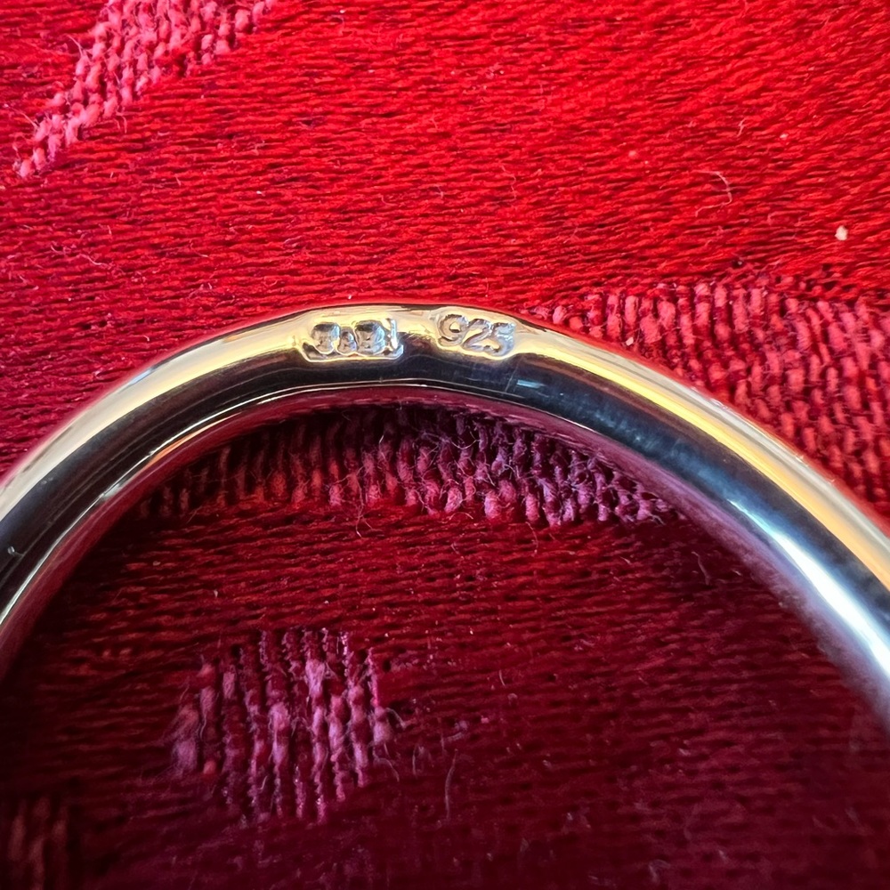 “Thistle & Bee” .925 Sterling Silver Key Ring. Unique Loop Design! - Picture 6 of 6